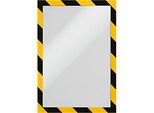 Informationsrahmen DURAFRAME® SECURITY A4, gelb/schwarz, 2 Stück