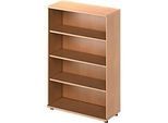 Schäfer Shop Genius Regal TETRIS WOOD, 4 OH, Höhe inkl. Gleiter, B 1000 mm, Buche-Dekor