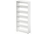 Schäfer Shop Genius Regal TETRIS WOOD, 6 OH, Höhe inkl. Gleiter, B 1000 mm, weiss