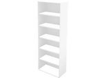 Schäfer Shop Genius Regal TETRIS WALL, 6 Ordnerhöhen, B 800 x T 420 x H 2250 mm, weiss
