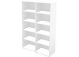 Schäfer Shop Genius Regal TETRIS WALL, 5 Ordnerhöhen, B 1200 x T 420 x H 1880 mm, weiss