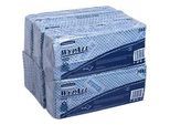Wischtücher WypAll® X50, B 245 x L 416 mm, Interfold, lebensmittelgeeignet, 6 x 50 Stück, blau