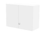 Schäfer Shop Genius Aufsatzschrank TETRIS WALL, 2 Ordnerhöhen, Türanschlag rechts, B 1000 x T 440 x H 740 mm, weiss