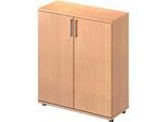 Schäfer Shop Genius Flügeltürenschrank TETRIS WOOD, 3 OH, Höhe inkl. Gleiter, B 1000 mm, Buche-Dekor