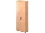 Schäfer Shop Genius Garderobenschrank TETRIS WOOD, 6 OH, H 2270 mm, Höhe inkl. Gleiter, Buche-Dekor