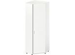 Schäfer Shop Genius Eckschrank TETRIS WOOD, 6 OH, B 800 x H 2270 mm, Höhe inkl. Gleiter, weiss