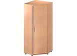 Schäfer Shop Genius Eckschrank TETRIS WOOD, 5 OH, B 800 x H 1910 mm, Höhe inkl. Gleiter, Buche-Dekor