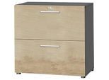 Schäfer Shop Select Hängeregistraturschrank SET UP, 2 HR-Schübe, abschliessbar, B 800 x T 420 x H 744 mm,