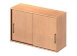 Schäfer Shop Genius Aufsatz-Schiebetürenschrank TETRIS WOOD, 2 OH, B 1200 mm, Höhe inkl. Gleiter, Buche-Dekor