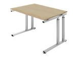 Schäfer Shop Select Schreibtisch SET UP, C-Fussgestell, 1200x800, eiche/weissalu
