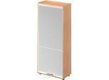 Schäfer Shop Genius Vertikal-Rollladenschrank TETRIS WOOD, 4,5 OH, H 1910 mm, Höhe inkl. Gleiter, Buche-Dekor