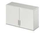 Schäfer Shop Genius Aufsatzschrank TETRIS WOOD, 2 OH, B 1200 mm, abschliessbar, lichtgrau