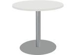 Schäfer Shop Select Tisch mit Tellerfuss, ø 800 x H 717 mm, weiss