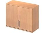 Schäfer Shop Genius Aufsatzschrank TETRIS WOOD, 2 OH, B 1000 mm, abschliessbar, Buche-Dekor