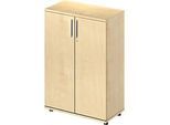 Schäfer Shop Pure Flügeltürenschrank Proplana, 3 Ordnerhöhen, Breite 800 mm, abschliessbar, Ahorn-Dekor