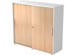 Schiebetürenschrank, 3 OH, B 1200 x T 400 x H 1100 mm, Eiche-Dekor