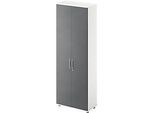 Schäfer Shop Genius Flügeltürenschrank TETRIS WOOD, 6 OH, Höhe inkl. Gleiter, B 800 mm, weiss/graphit