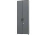 Schäfer Shop Select Schrank LOGIN, 6 Ordnerhöhen, B 800 x T 420 x H 2240 mm, weiss/graphit