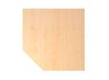 Trapezplatte TOPAS LINE, Ahorn/silber