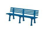 Gartenbank, 4-Sitzer, L 2000 mm, blau