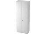 Schrank TOPAS LINE, Garderobenschrank, 6 Ordnerhöhen, B 800 mm, weiss