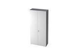Aktenschrank TOPAS LINE, 6 Ordnerhöhen, B 1000 mm, graphit/weiss