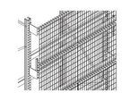 Gitterrückwand GRM-Set 2, Regalhöhe 2500 x Regallänge 2200 mm
