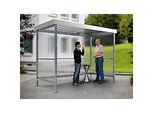 Raucherunterstand WSM Jena Maxi, Outdoor, für 4-5 Personen, B 2960 x T 1580 x H 2360 mm, verzinkt