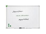 Franken Whiteboard U-Act!Line®, Hoch- & Querformat, emailliert, magnethaftend, recycelbar, mit Ablageschale, B 900 x H 600 mm