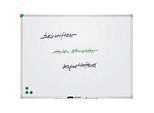 Franken Whiteboard U-Act!Line®, Hoch- & Querformat, emailliert, magnethaftend, recycelbar, mit Ablageschale, B 1200 x H 900 mm