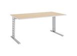 Schäfer Shop Select Schreibtisch Moxxo IQ, Rechteck, C-Fuss, B 1600 x T 800 x H 735 mm, Ahorn-Dekor