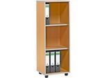 Schäfer Shop Select Regal MOXXO IQ, Holz, 3 Fächer, 3 OH, B 401 x T 362 x H 1115 mm, Buche-Dekor