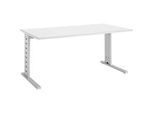 Schäfer Shop Select Schreibtisch Moxxo IQ, Rechteck, C-Fuss, B 1600 x T 800 x H 735 mm, weiss