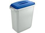 Wertstoff-Sammelbehälter, 60 l, mit Deckel, blau