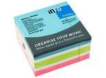 Haftnotizwürfel, L 75 x B 75 mm, 400 Blatt, Farbmix: Brilliantblau