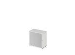 Schäfer Shop Select Querrollladenschrank Start Off, 2 OH, abschliessbar, B 800 x T 420 x H 744 mm, Holz, lichtgrau
