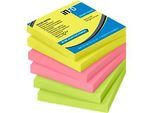 inFO Power Notes Haftnotizen, 75 x 75 mm, 80 Blatt pro Block, 6 Blöcke, 3 Farben
