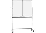 Mobile Whiteboard-Klapptafel MAULstandard, weiss kunststoffbeschichtet, magnethaftend, 2 Flügel, B 1500 x H 1000 mm