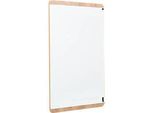 Whiteboard Rocada Natural, magnethaftend, Hoch/Quer, Ablageschale, Stahl auf Melaminholz, B 750 x H 1150 mm