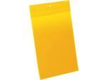 Neodym-Magnettaschen B 210 x H 297 mm (A4 hoch), 10 Stück, gelb