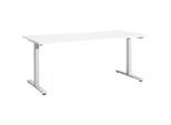 Schäfer Shop Select Schreibtisch Start Off, T-Fuss, Rechteck, Stahl/Holz, B 1800 x T 800 x H 735 mm, weiss