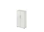 Schäfer Shop Select Schrank Start Off, 4 OH, abschliessbar, B 800 x T 420 x H 1470 mm, Holz, lichtgrau/lichtgrau