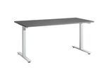 Schäfer Shop Select Schreibtisch Start Off, T-Fuss, Rechteck, Stahl/Holz, B 1600 x T 800 x H 735 mm, graphit
