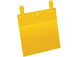 Dokumententaschen mit Lasche, B 210 x H 148 mm (A5 quer), 50 Stück, gelb
