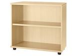 Schäfer Shop Select Anstellregal, aus Holz, 2 Fachböden, B 800 mm x T 421 x H 750 mm, Ahorn