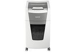 Leitz IQ Autofeed Office 300 Aktenvernichter P5, Vollautomatik, Mikroschnitt 2 x 15 mm, 60 l, 300 Blatt Schnittleistung, mit Rollen, weiss