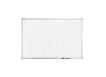 Franken Whiteboard X-tra! Line, Wandmontage im Hoch- & Querformat, weiss emailliert, antimikrobiell, Aluminiumrahmen, magnethaftend, Ablageschale, B 900 x H 600 mm, SC3802
