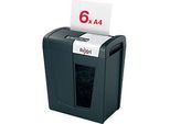 Rexel Secure MC6 Whisper-Shred™ Aktenvernichter P5, Mikroschnitt 2 x 15 mm, 18 l, 6 Blatt Schnittleistung, Anti-Papierstau-Technologie, schwarz