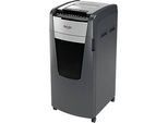 Rexel Optimum AutoFeed+ 600M Aktenvernichter P5, Vollautomatik, Mikroschnitt 2 x 15 mm, 110 l, 600 Blatt Schnittleistung, mit Rollen, schwarz