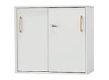 Schäfer Shop Select Schiebetürenschrank Start Off Wood, 2 OH, abschliessbar, B 800 x T 420 x H 726 mm, Holz, lichtgrau